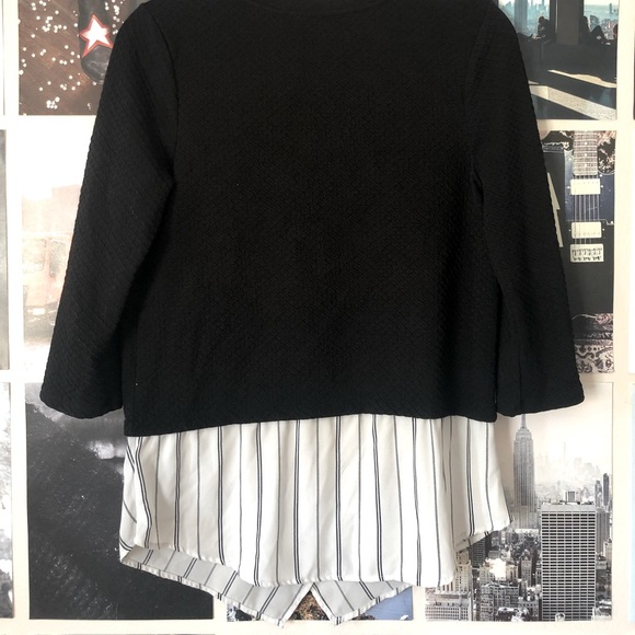 W5 Black And White Blouse - Picture 2 of 4